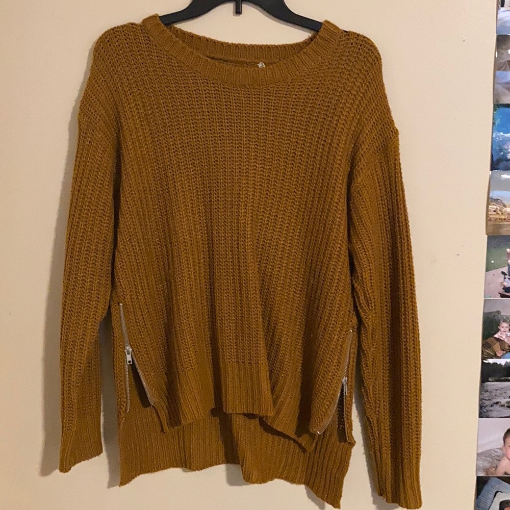 Burnt orange sweater